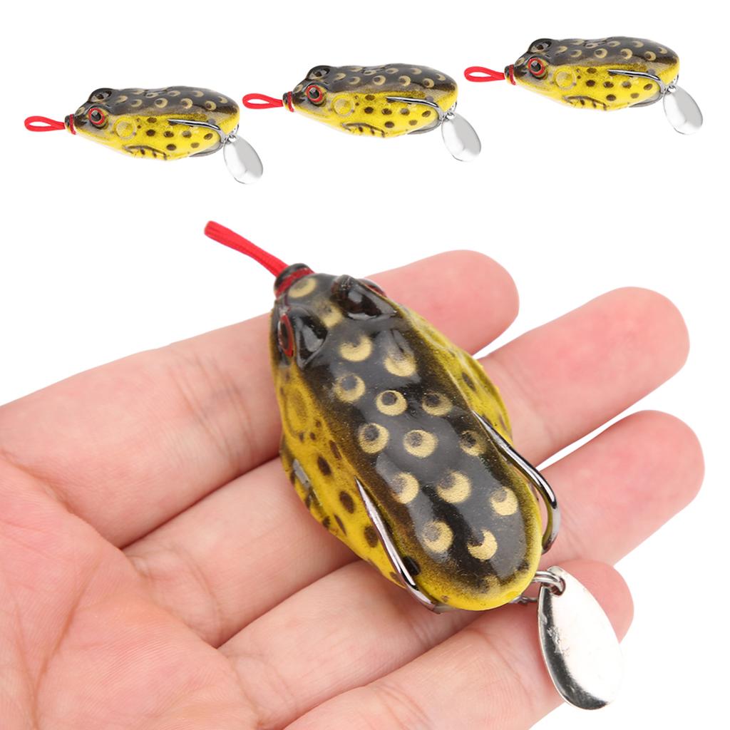 3 Stück Glitzer Weiches Silikonköder Künstlicher Simulations Lebensechter Köder Angelzubehör 5,5cm 13g3#