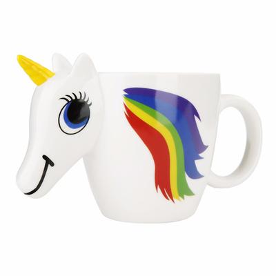 New Cartoon Unicorn Mug Ceramic Color Changing Cup Original 3D Heat Sensitive Magic Coffee Mugs Unicorn Discoloration Cups