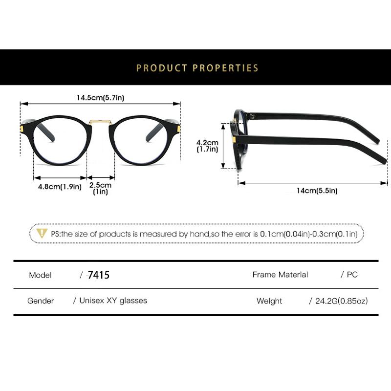 New Fashion Women Frame Myopia Glasses Prescription Nearsight Anti Blue Light Men Eyeglass 0 -0.50~-600
