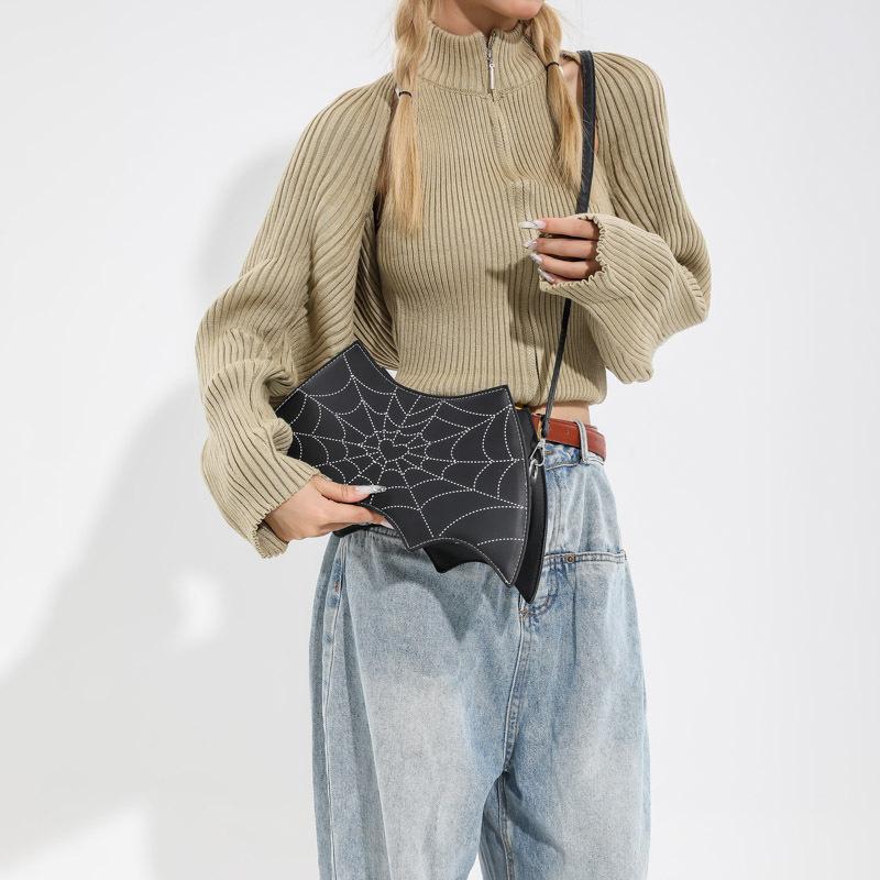 Funny personality literary and sweet wind 2025 casual trend autumn new fashion shoulder crossbody small square bag