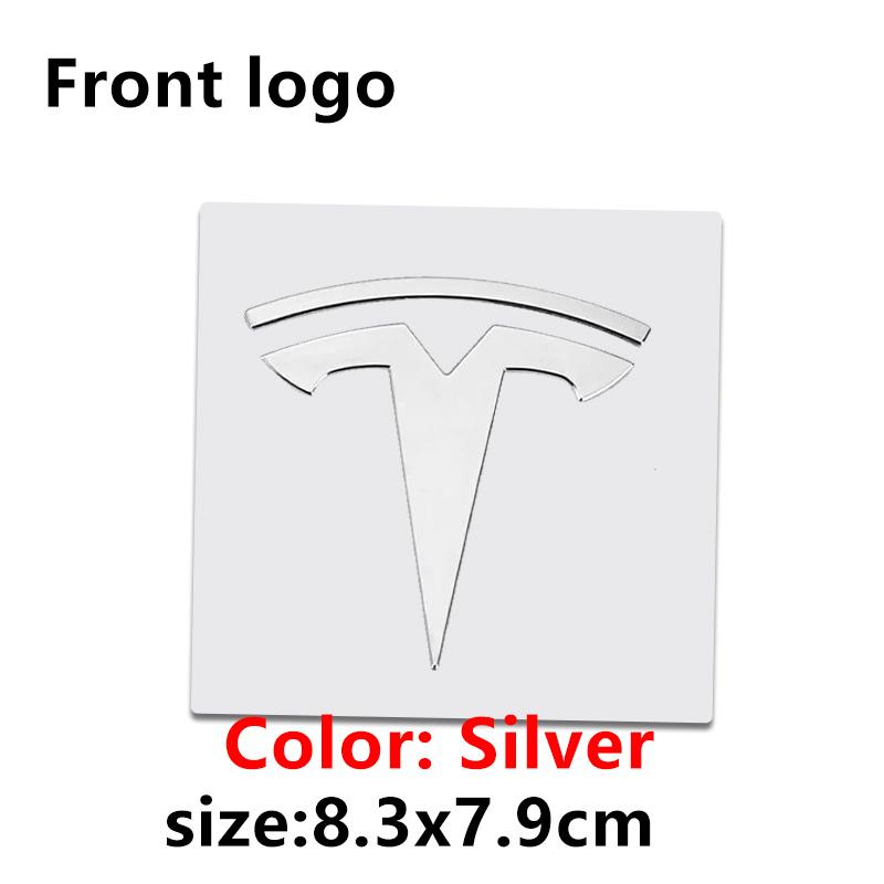 ALL1 1 PC Replacement Front Label Trunk Label for Tesla Model 3 Mode Y Logo Rear Tail Label Car Accessories Personalized Car Sticker