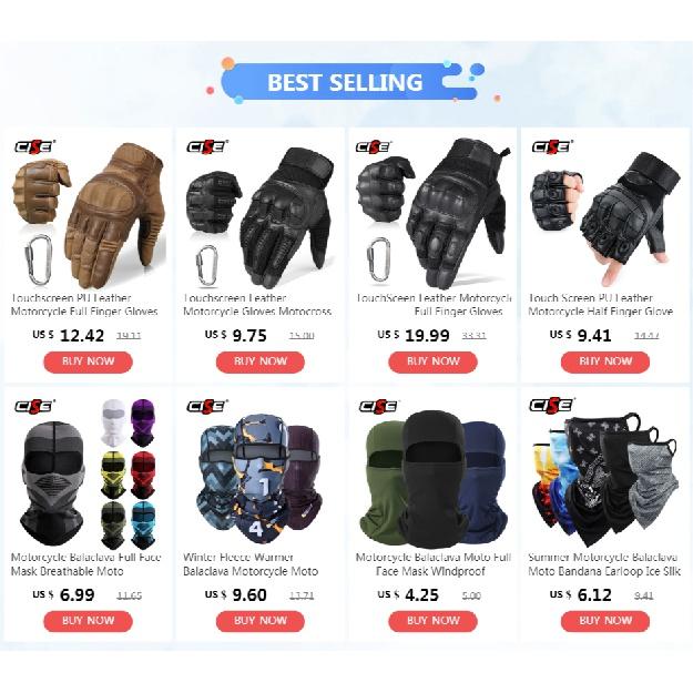 Мотоциклетные перчатки с полным пальцем — фото 8