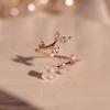 1PC Adjustable Cherry Blossom Ring | Mother of Pearl Floral Design, Fashionable and Versatile, Suitable for Daily and Vacation Wear