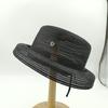 Bucket Hat Flat Top Letters Summer Ladies Sun Hat Ladies Straw Hat Fedora Hat British Style Men And Women Hat Letters Panama
