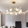 Ball Glass Ceiling Chandeliers 2024 New Hanging Lamps LED Lights Lustres Home Lamp Remote Control Kitchen Island