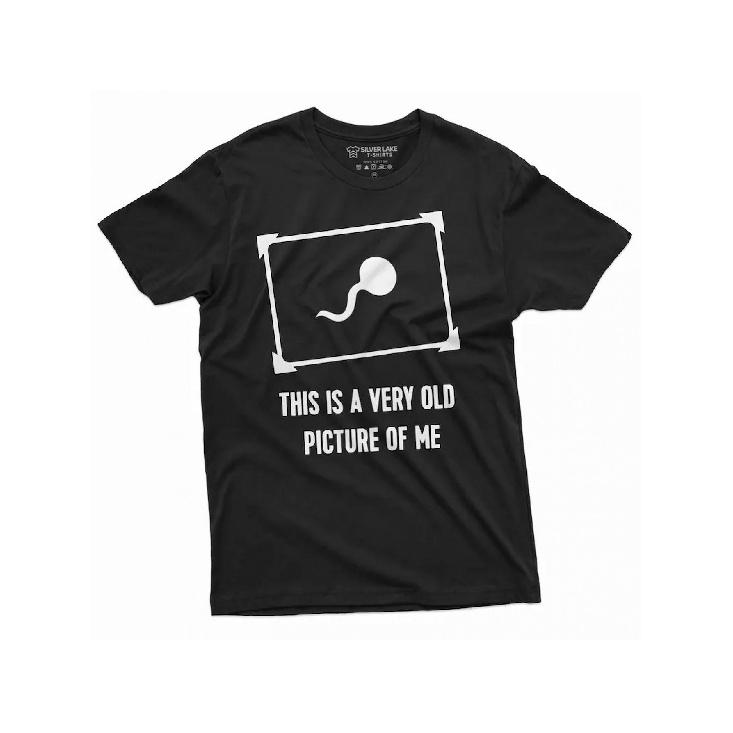Men s Funny This is a very old picture of me offensive funny tee shirt Birthday humorous Gift For him S чёрный