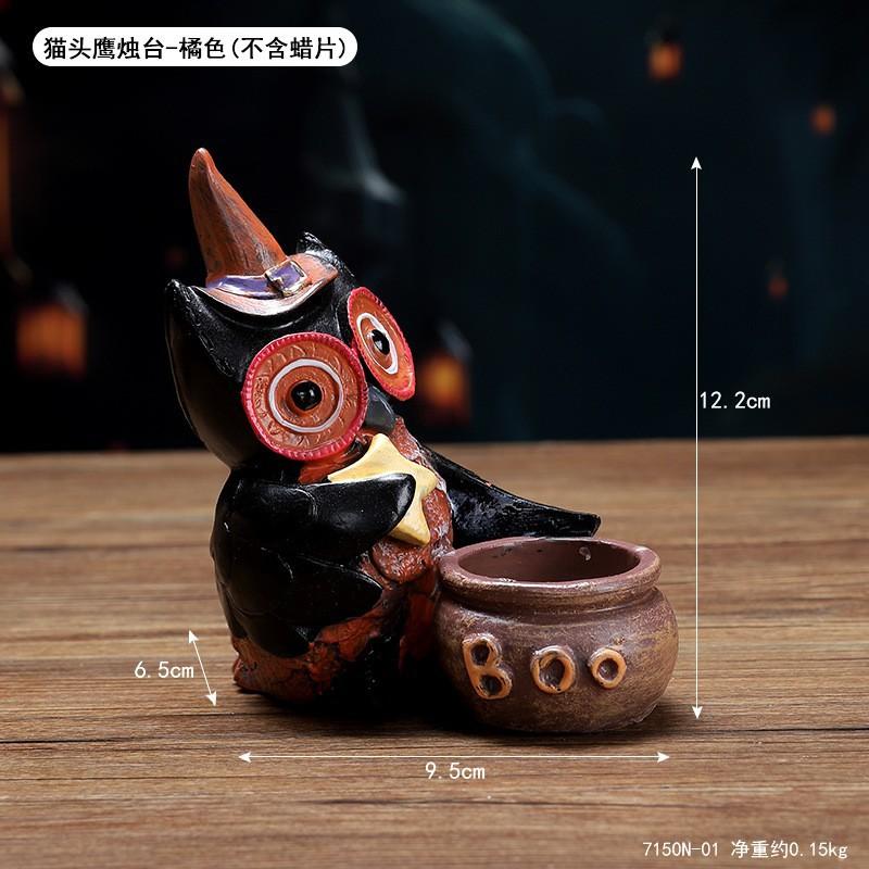 Halloween Skull Candlestick Creative Ghost Hand Ornament Ghost Festival Arrangement Props Horror Atmosphere Skull Candlestick