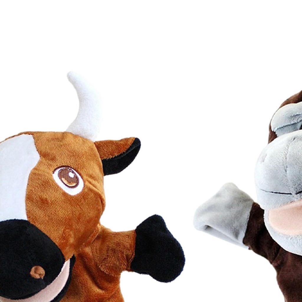 2 Hand Puppets for Children, Stuffed Animals, Decorative Toys Kids, Pretend Play, Storytelling