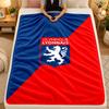 Flannel BlanketLyon FC Warm Soft Throw Blanket for Indoor Sofa Bed Living Room Use