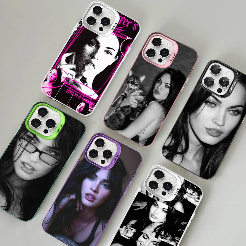 Megan F-Fox Vintage Beauty Phone Cases For IPhone 17 16 15 14 13 12 11 Plus Pro Max Colorful Case