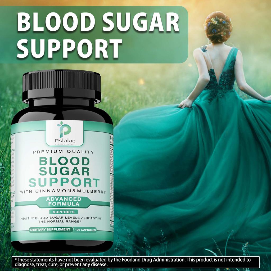 Normal Blood Sugar Support Supplement - Support Blood Sugar Levels Already In The Normal Range - with Cinnamon, Bitter Melon, Chromium, Mulberry
