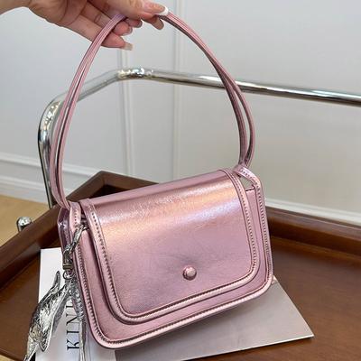 2025 New High-value Fashionable Casual Simple Small Square Women's Bag Retro Fashion Foreign Style One Shoulder Oblique Span Women's Bag