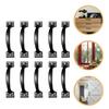 6pcs/8pcs/10pcs/12pcs Iron Door Handles Metal Door Pull Knobs Cabinet Drawer Pulls Barn Cupboard Knob Dresser Sliding Grips