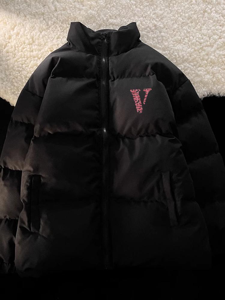 2024 Winter Fashion Unisex Stand-Up Collar Cotton-Padded Jacket - Warm, Thickened, Loose Fit