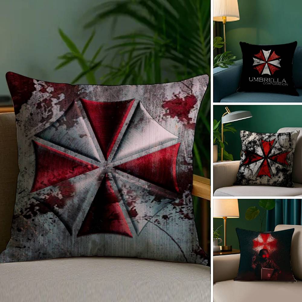 Movie R-Resident E-Evil Pillow Case Sofa Living Room Bedroom Double-sided Printing Square Cushion Nap Time Pillow Case
