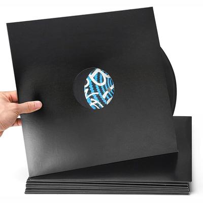 Couverture de disque vinyle LP refermable Manches extérieures en vinyle composite Sac utile en papier Kraft Disque