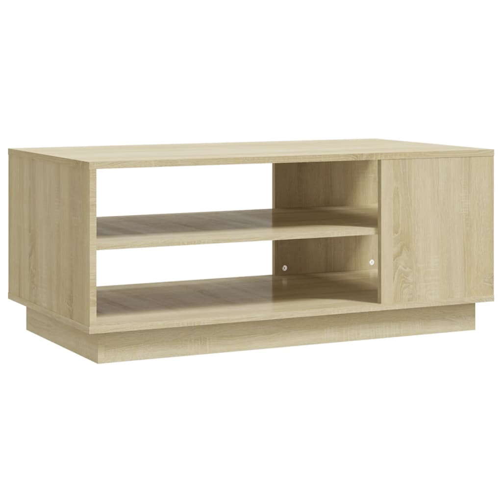  Coffee Table, Sonoma Oak 102x55x43 Cm, Wood-based Material