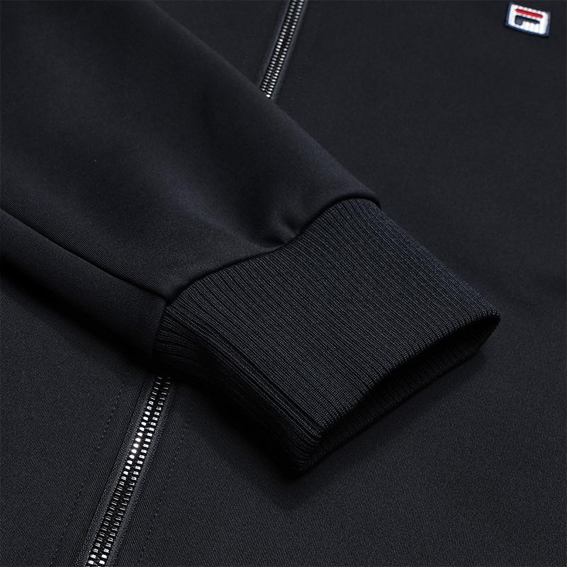 Fila Heritage Minimalist Classic Fashion Business Casual Versatile Comfortable Warm Fleece Knit Jacket Men Jackets Legendary-Blue F51M548501FNV