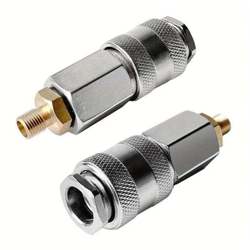 1Pc Car Tyre Wheel Inflatable Quick Connector Air Thread Nozzle Adapter Accessory Fast Conversion Head Clip Type Nozzle