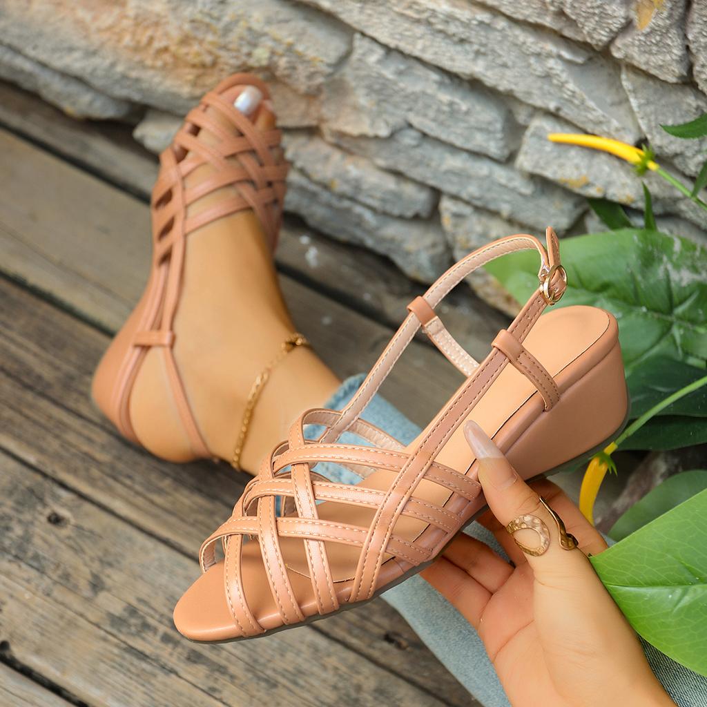Fashion 2025 New Casual Beach Shoes Female Sandals Women Summer Comfortable Retro Fashion Wedges Designer Sandals Women Shoes for Women
