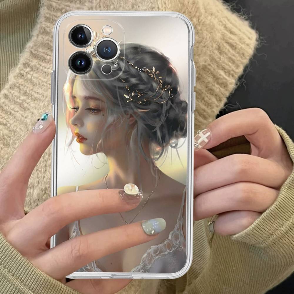 

Artbook Ghostblade Wlop Art Phone Case For IPhone 11 13 16 12 17 14 15 Pro Max Plus Soft Clear Back Cover Coque iPhone 15