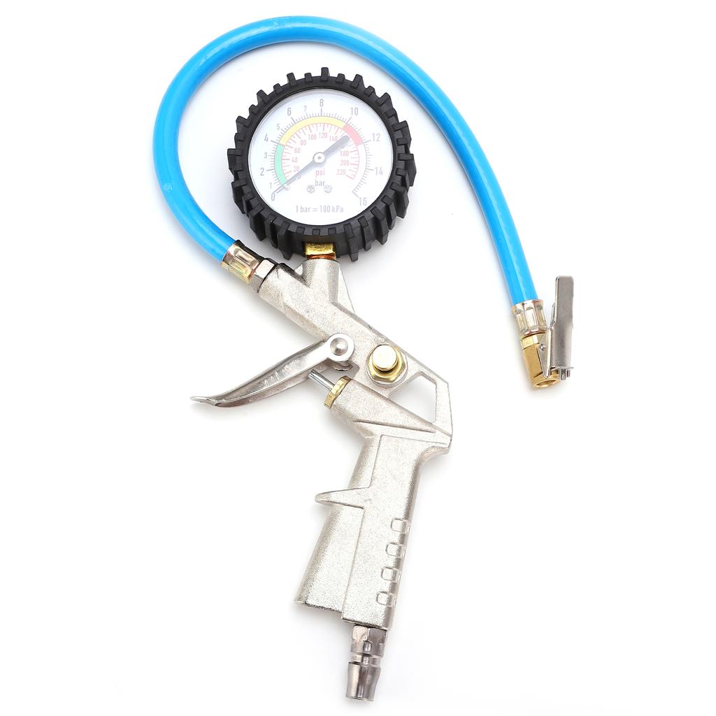 Tire Inflator Deflator with Pressure Gauge 0?220PSI 16Bar Air Chuck Universal for Cars Trucks