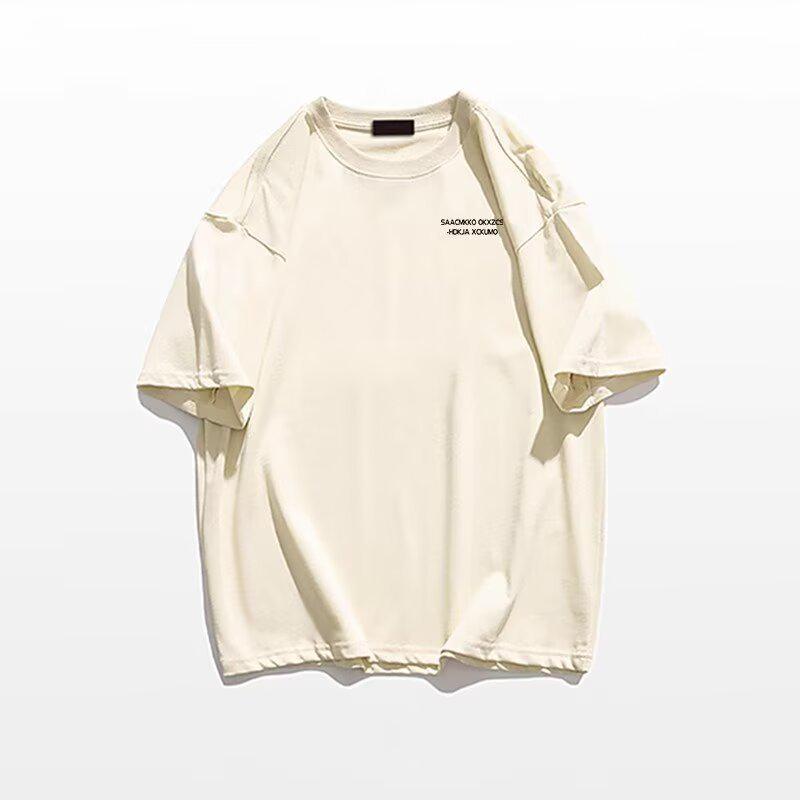 Women's European Style Multicolor Oversized Retro Short-Sleeve T-Shirt