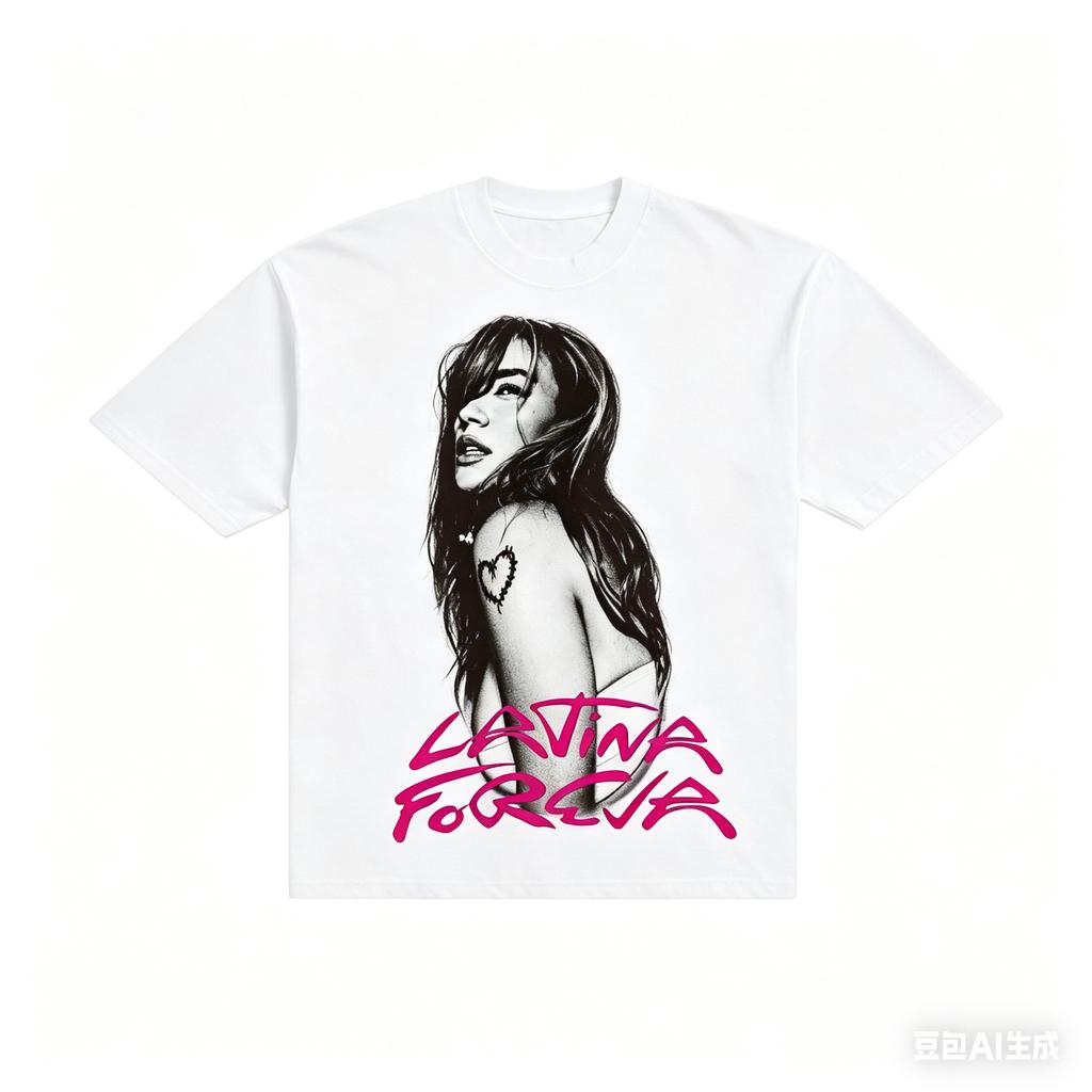 Singer Karol G LATINA FOREVA Tshirt UNISEX and Women Summer Cotton Clothing Casual Fashion Round Neck Short Sleeved Top Streetwear