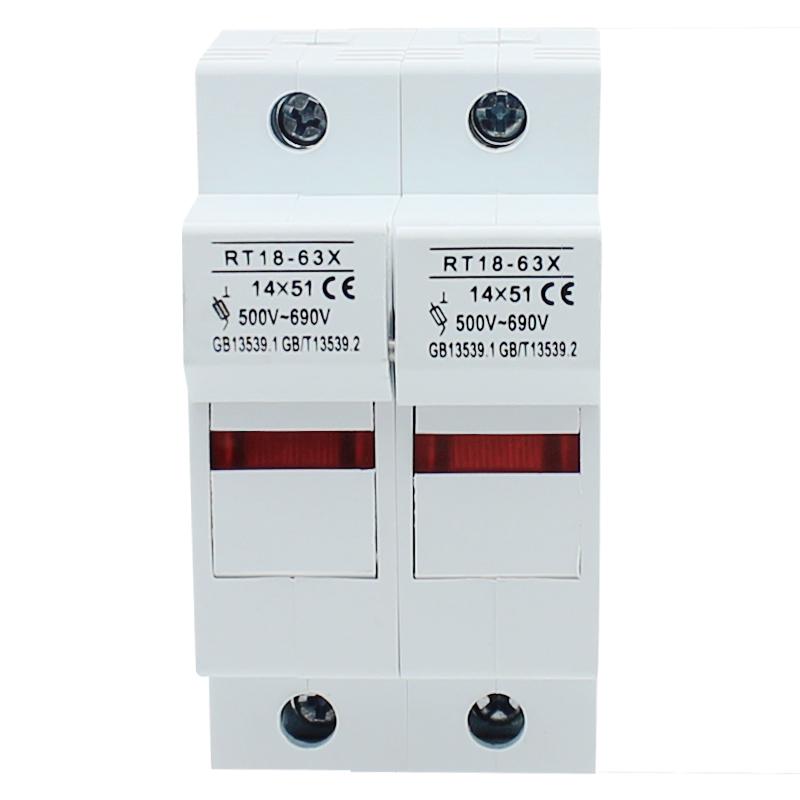 RT18-32X/63X DIN Rail Fuse Base 1P-4P R015/R016