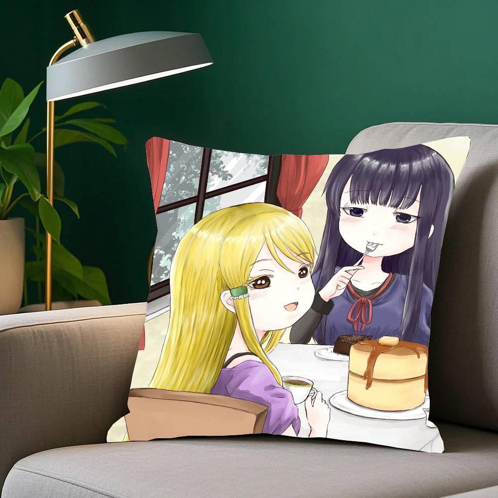 Komedi Anime Hi S-Score Girl Kuddfodral Heminredning Pläd för Soffa Säng Bil Rumsdekor Gåvoidé