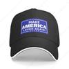 Make America Laugh Again Hat Kamala Harris  Hat Harris for President Trucker Cap for Unisex Women Gray