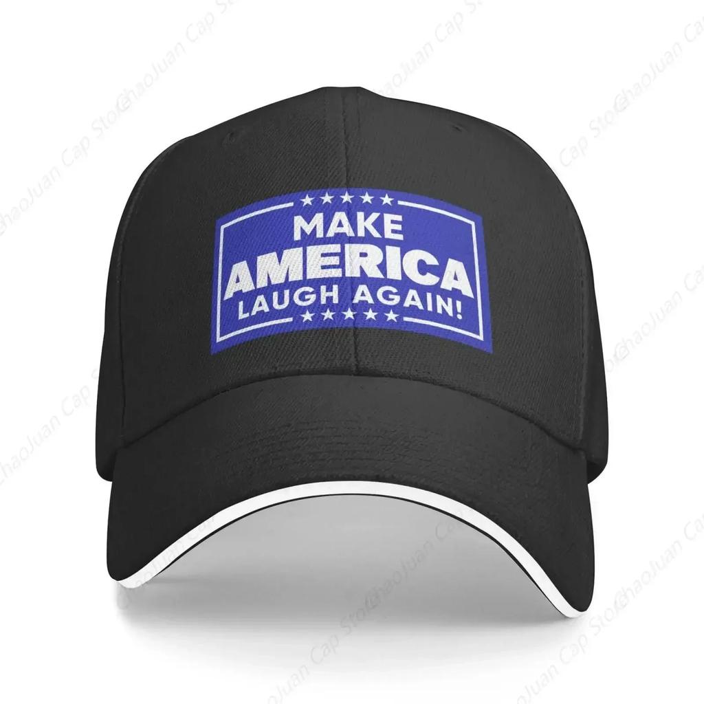 Make America Laugh Again Hat Kamala Harris  Hat Harris for President Trucker Cap for Unisex Women Gray