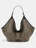 2025 Leopard Print Canvas Tote: Fashionable, Large-Capacity Shoulder Bag for Versatile Outings