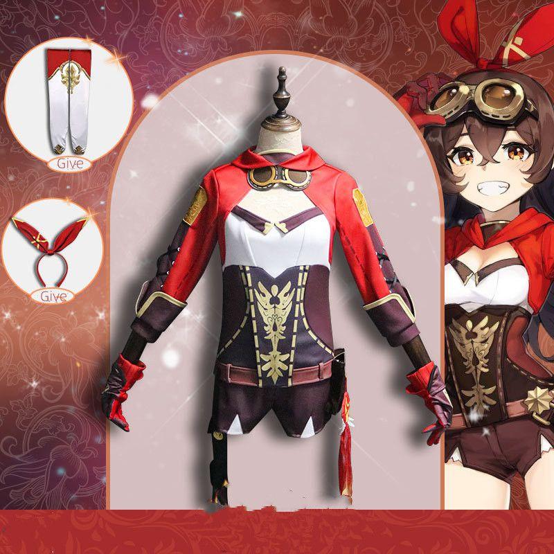 Stunning Amber Suit Cosplay Costume For Genshin Impact Fans!