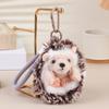 Süßer Wende-Igel Plüsch Schlüsselanhänger Flauschiges Stofftier Puppe Schlüsselanhänger Rucksack Anhänger Niedliches Schreibtisch-Haustier Tasche Dekoration