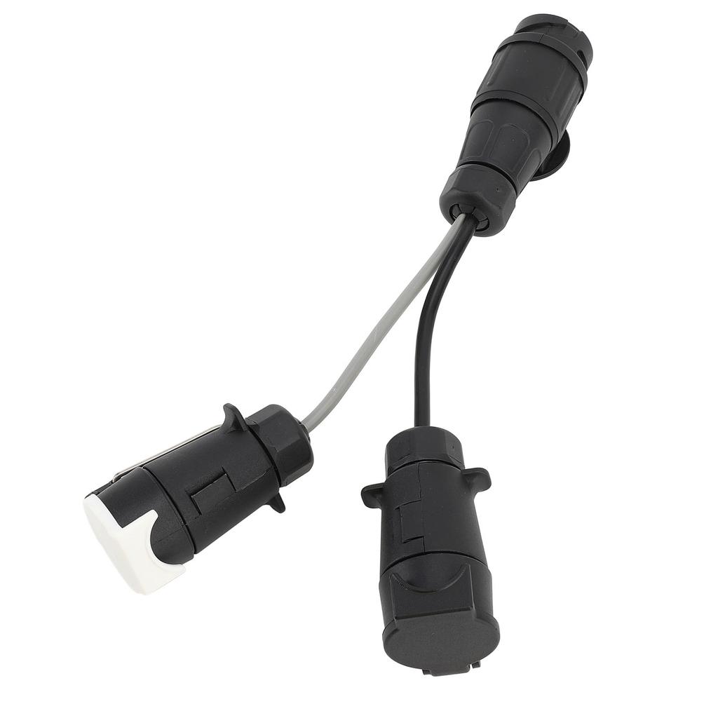 13 Pin To Twin 7 Pin Plug Towing Socket 12V EU Style Trailer Towing Adapter Extension Cable Conversion Plug