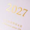 Portable 2027 Desktop Desk Calendar Standing Flip Calendar Academic Planner  Office Supply