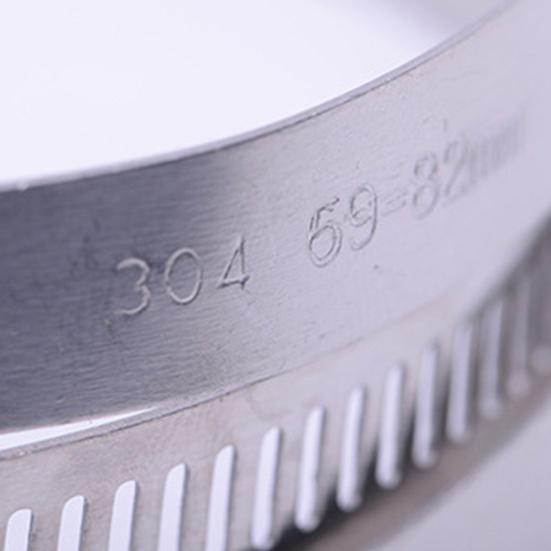 Verstellbare Edelstahl Wasserrohrschelle Schneckengetriebe Schlauch Rundrohrklemme