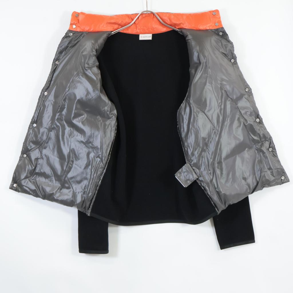 MONCLER CARDIGAN TRICOT Knit Switch Down Jacket Jacket XL blackUsed