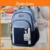 Backpack School With Simple Pattern Comfortable Fit For Education Travel Gift