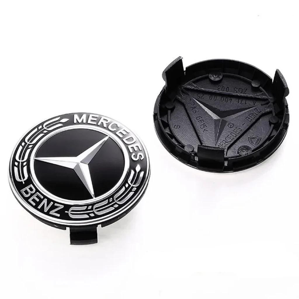 4Pcs 75Mm Car Wheel Hub Center Cover Modification Accessories For Mercedes Benz W124 W140 W163 W202 W203 W204 W208 W220 W210 W21