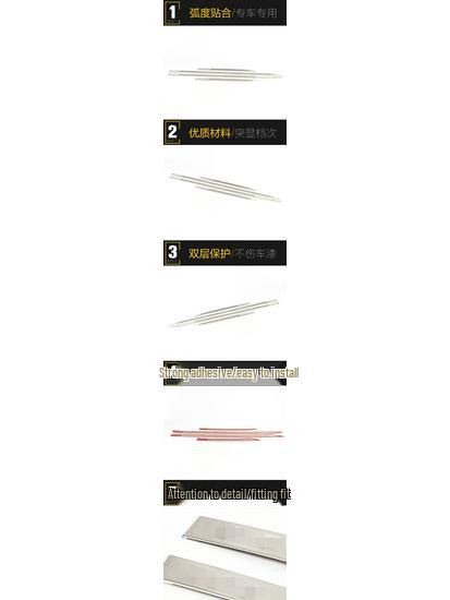 Suitable for 114 X5 Door Side Trim Stickers - Stainless Steel Body Trim Bumper Door Panel Car Accessories