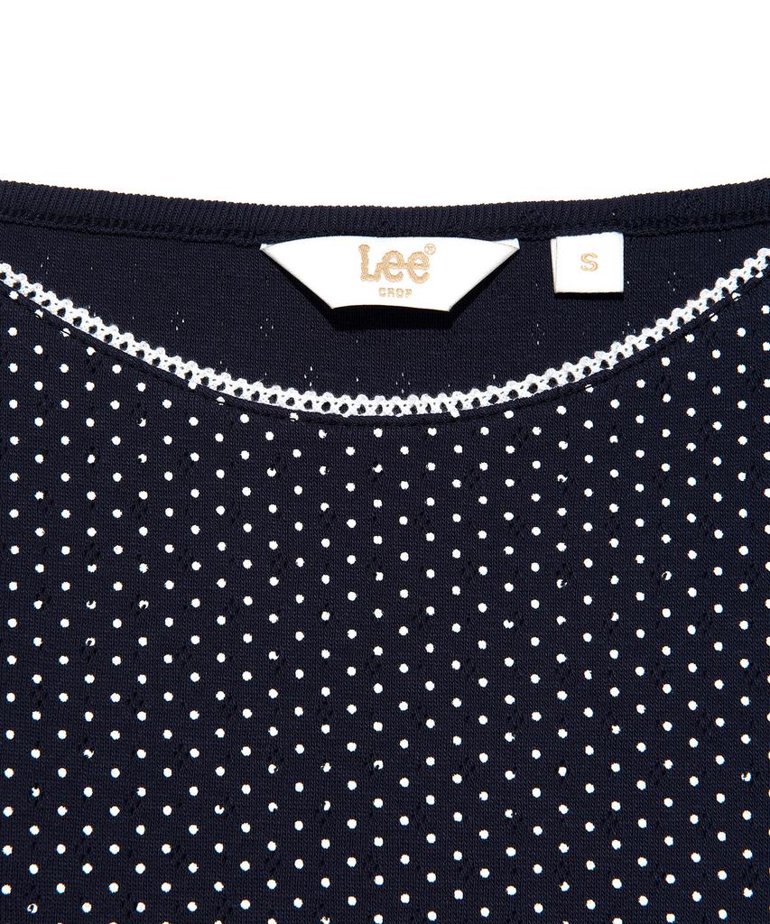 LEE Women Pattern Lace Sleeveless Navy