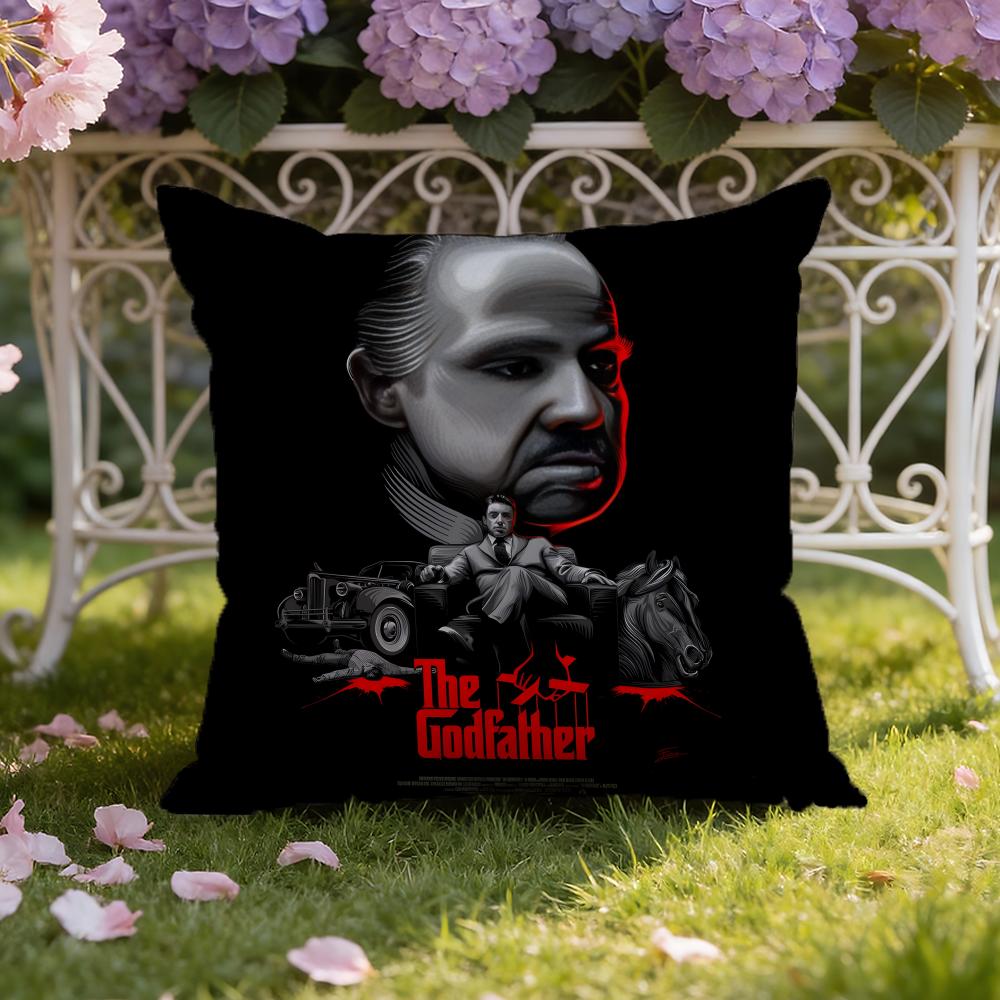 The GGodfather Movie Cushion Cover Home Car DualScene Pillow Cover Reversible for Premium Comfort