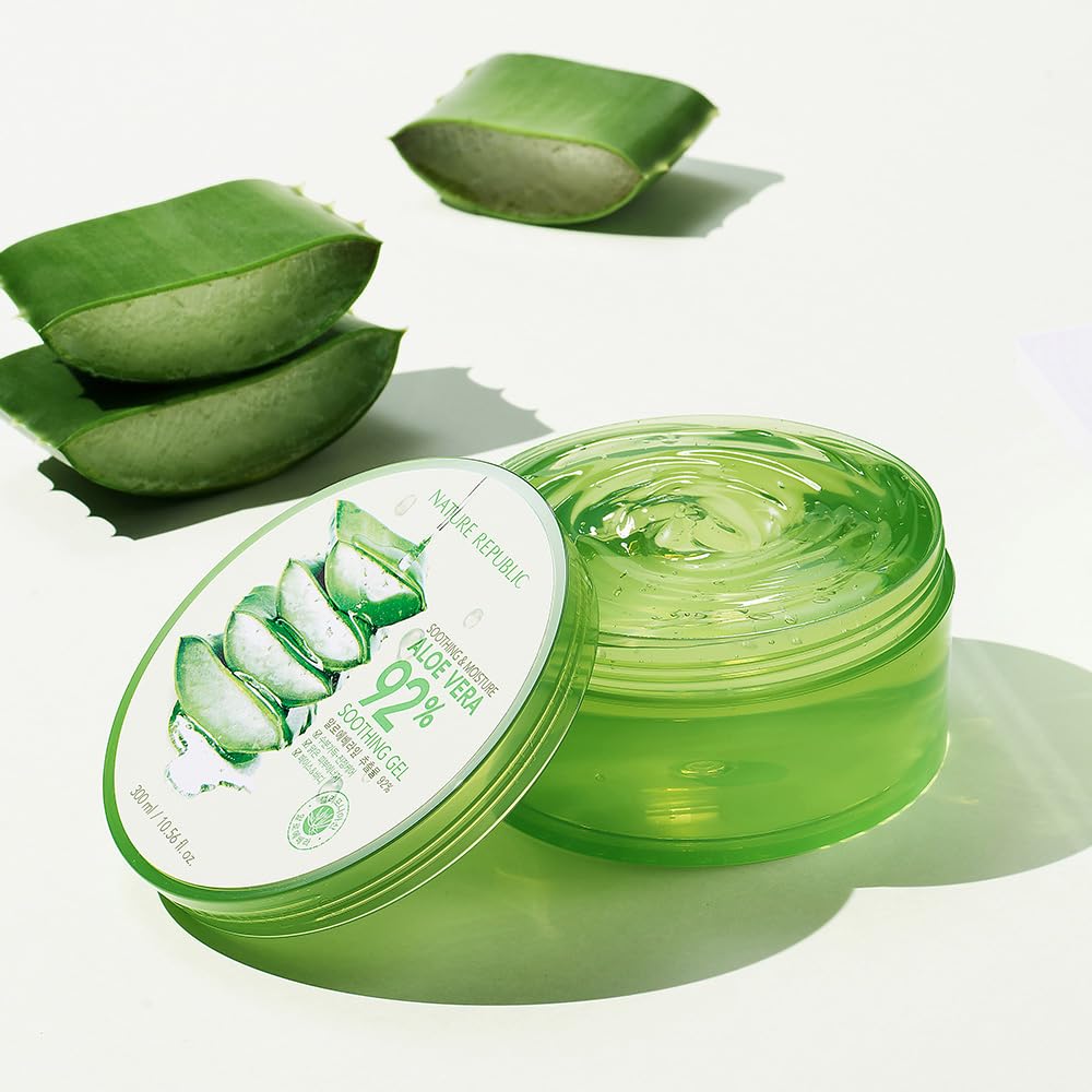NATURE REPUBLIC Moisturizing Aloe Soothing Gel 92% (5 pieces)
