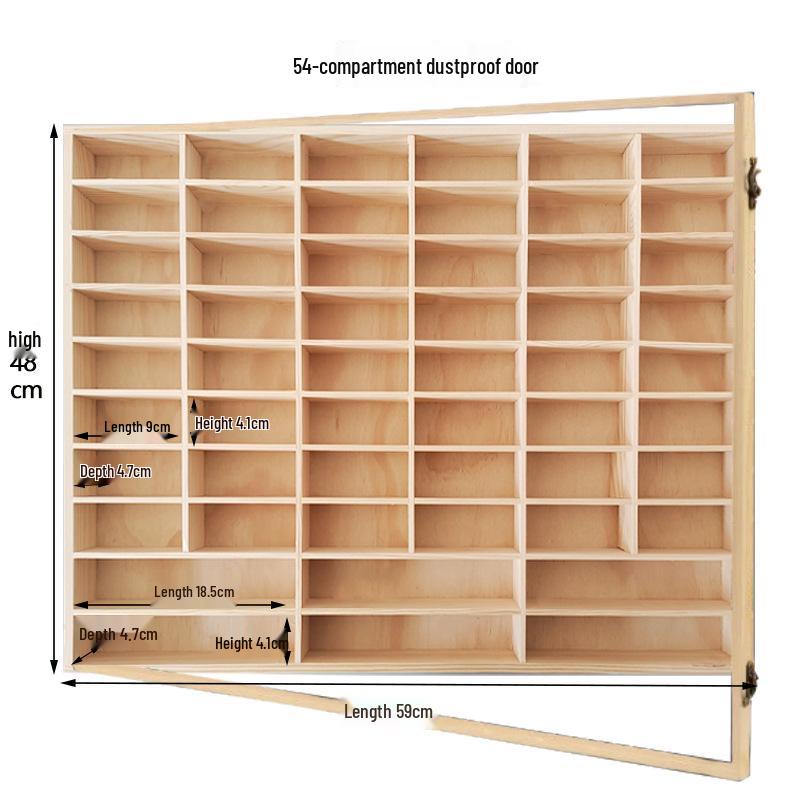 Diecast Car Model Display Rack for Tomica & Hot Wheels - Wall-Mounted Storage Cabinet for Toy Cars