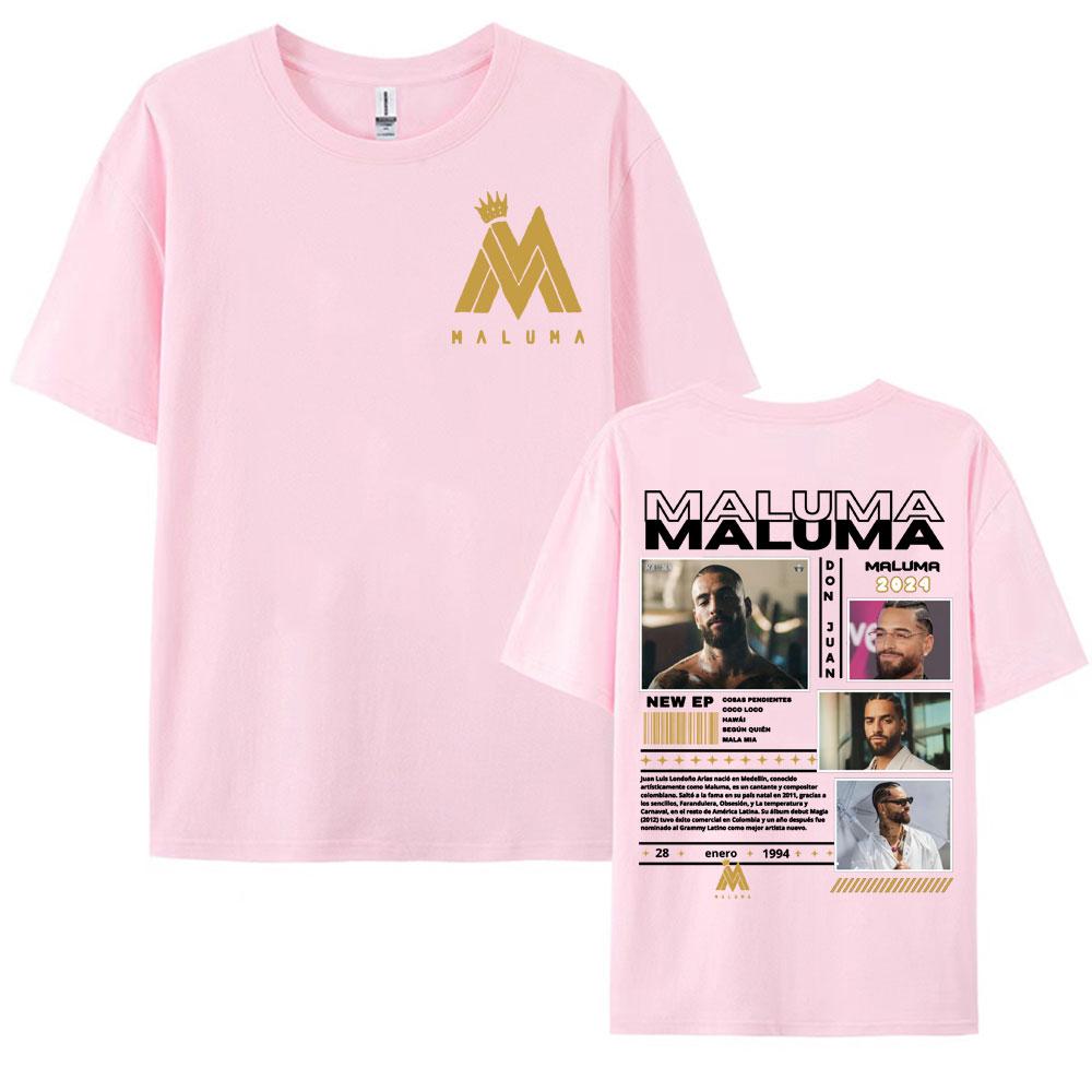Rapper Maluma Don Juan Tour Graphic T Shirts Mens Clothing Harajuku Punk Hip Hop Tshirt Unisex Fashion Casual Oversized T Shirt