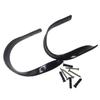 4pcs Retro Metal Drapery Holdback Curtain Holder for Home Decor Black