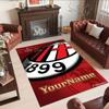Ac Milan Personalized Name Area Rug Perfect for Foyer Playrooms Game Room Balcony Antislip Carpet Decorate Offices Perfect Gift for Friends & Family