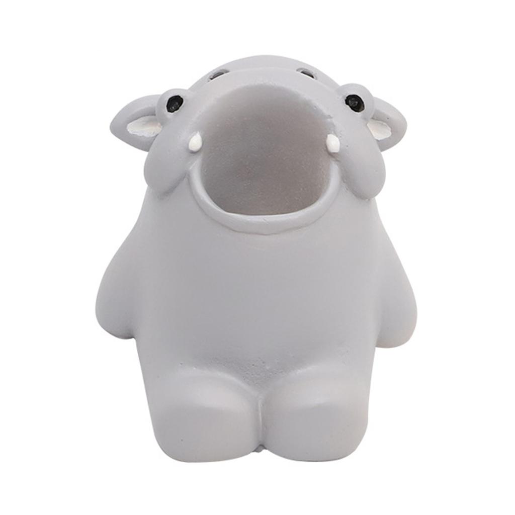 Multi Functional Cartoon Animal Toothbrush Holder Resin Stand for Toothbrushes Cups and More Bathroom Decorations